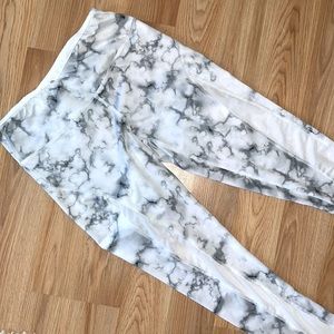 Marble/mesh tiedye leggings